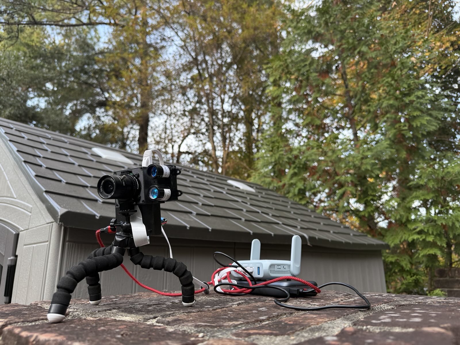 raspberry pi camera on the pirate radio mesh